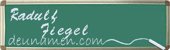 Radulf Fiegel Visitenkarte